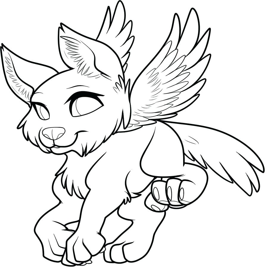 900x902 Printable Winged Wolf Coloring Pages Printable