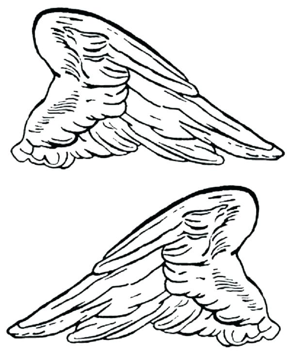600x736 Angel Wings Coloring Pages Wing Coloring Pages Angel Wings