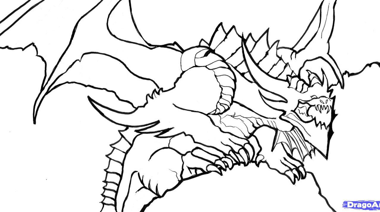 1280x716 Icewing Dragon From Wings Of Fire Coloring Page Free Printable