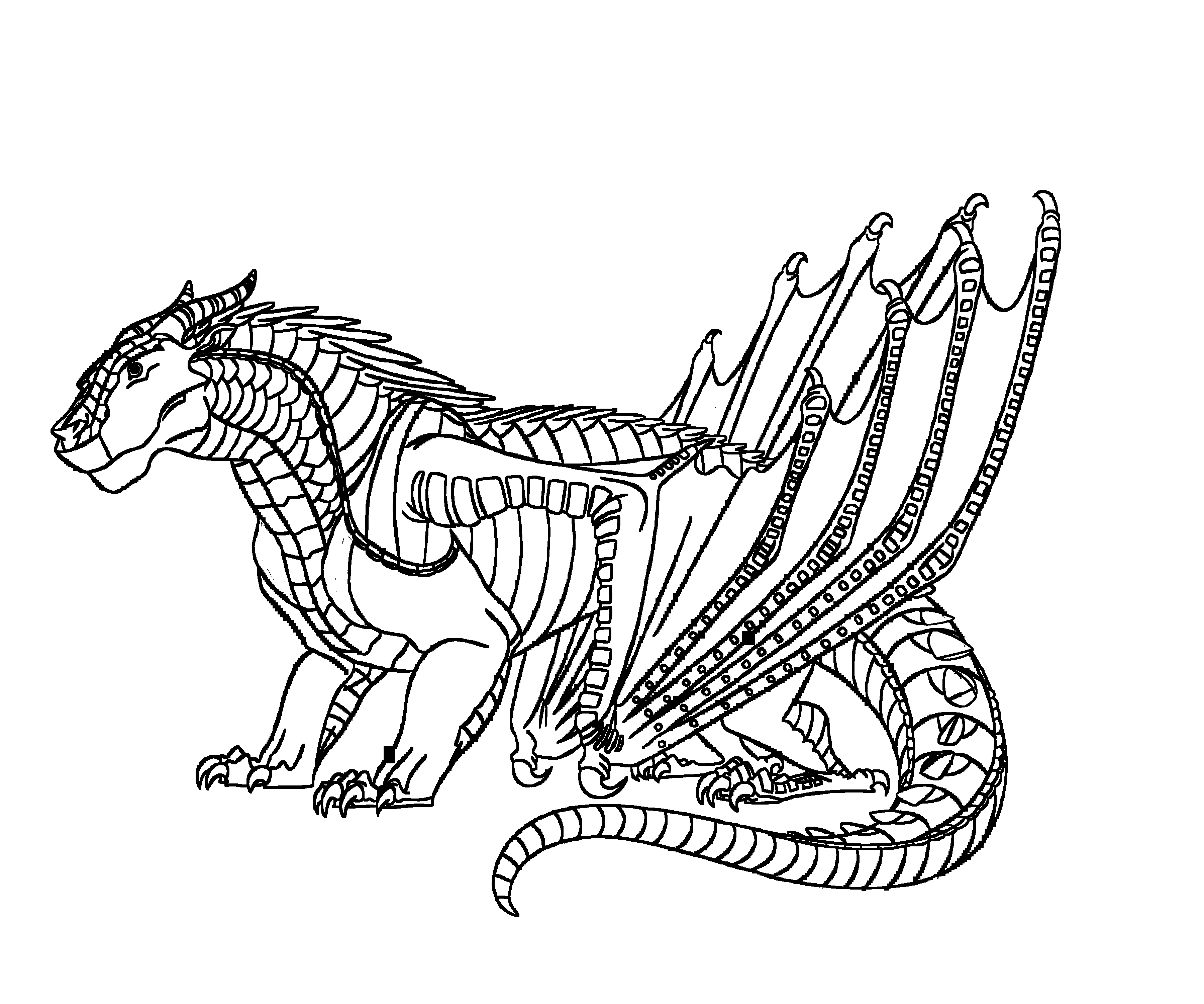 Wings Of Fire Dragon Coloring Pages