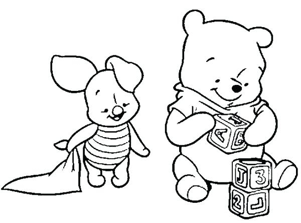 600x444 Coloring Pages Of Winnie The Pooh As Babies Ba Winnie The Pooh