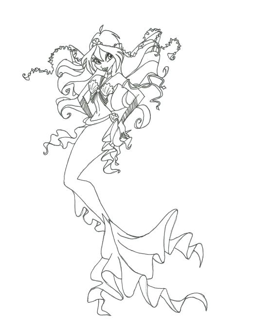 520x682 Winx Club Bloom Enchantix Coloring Pages