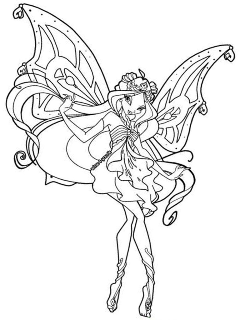 768x1024 Download Winx Club Coloring Pages Adult Coloring Is Art