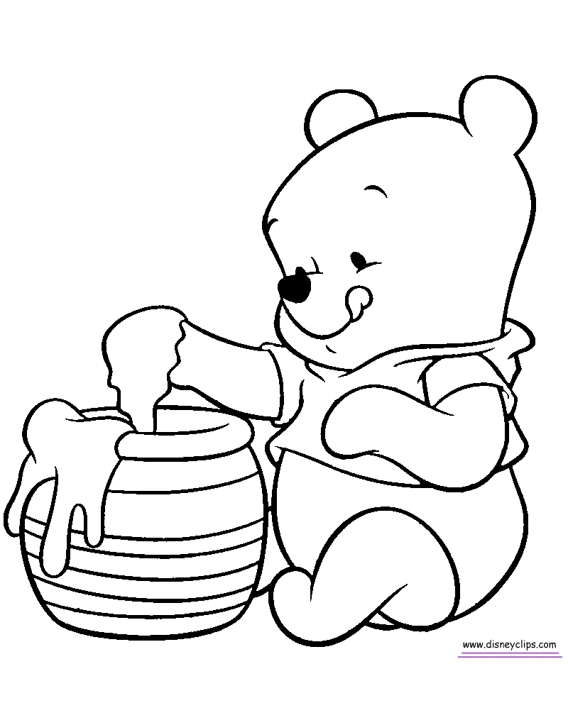 800x1022 Winnie The Pooh Coloring Books Download Printable Pages Inside
