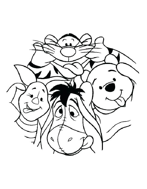 600x774 Baby Winnie The Pooh Characters Coloring Pages Pooh And Friends