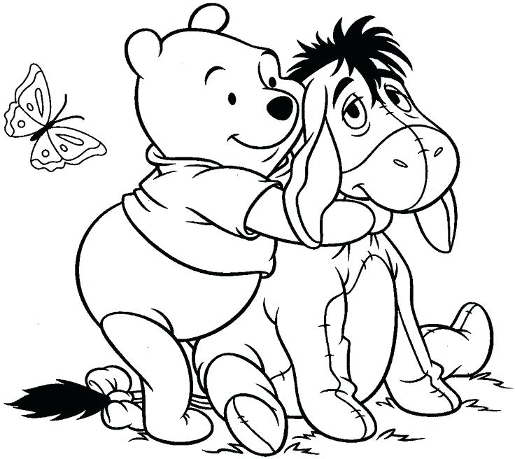 736x656 Winnie The Pooh And Piglet Coloring Pages Pooh And Piglet Winnie