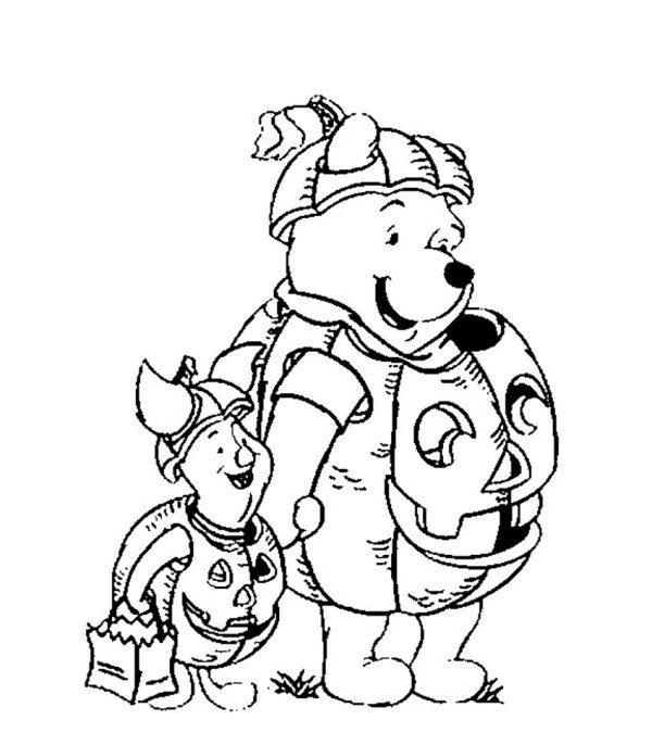600x686 Winnie The Pooh Coloring Pages Winnie The Pooh Disney Spring