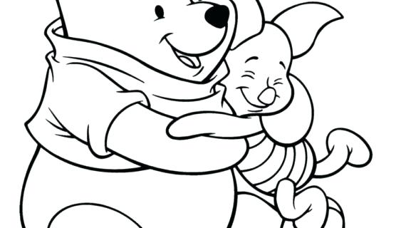 570x320 Winnie The Pooh Piglet Coloring Pages And Drawing Download