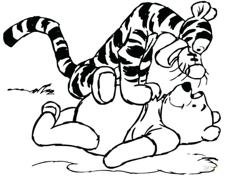 720x571 Winnie The Pooh Characters Coloring Pages Baby The Pooh Coloring
