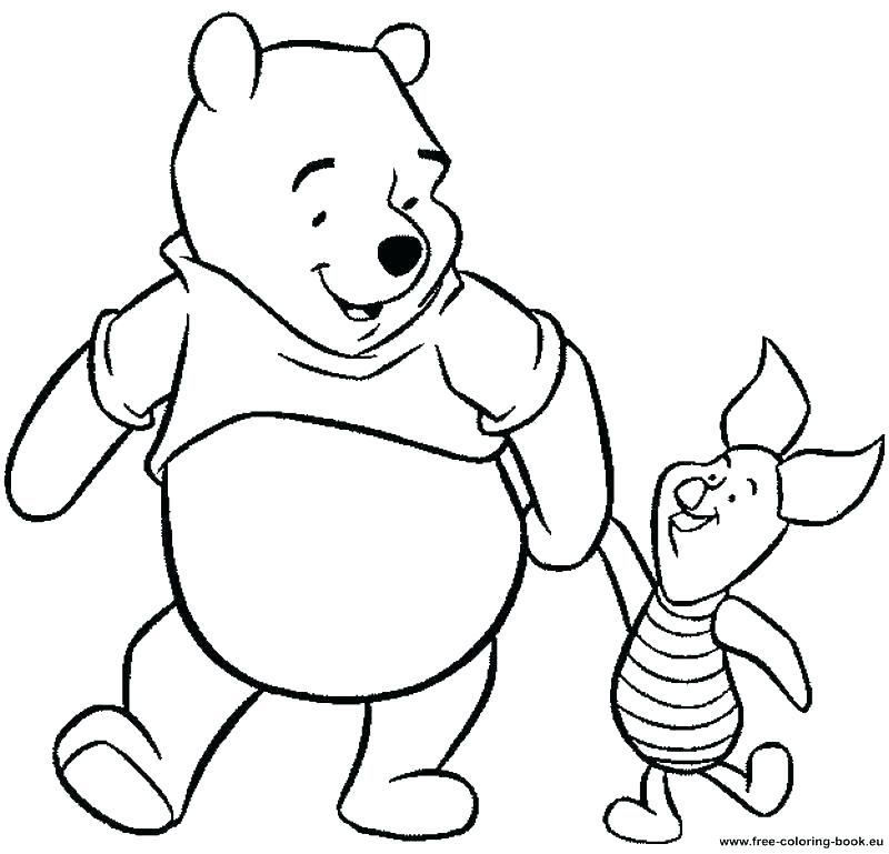 800x769 Winnie The Pooh Christmas Coloring Pages Free