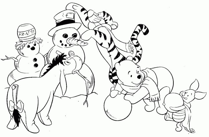 720x473 Disney Christmas Coloring Sheets