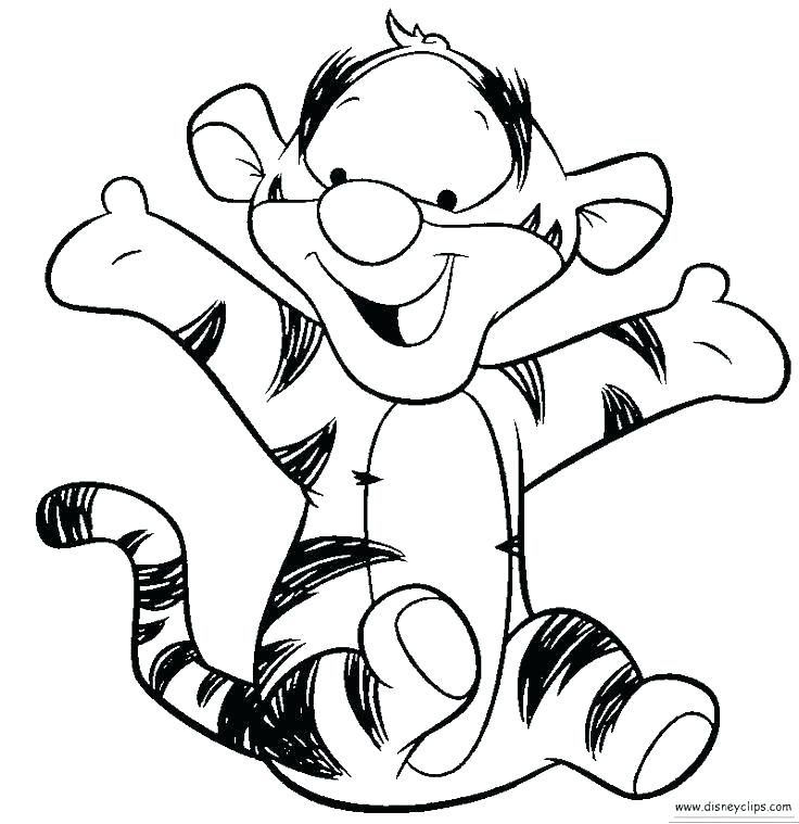 736x759 The Pooh And Friends Fall Coloring Page Family Players 1 Baby