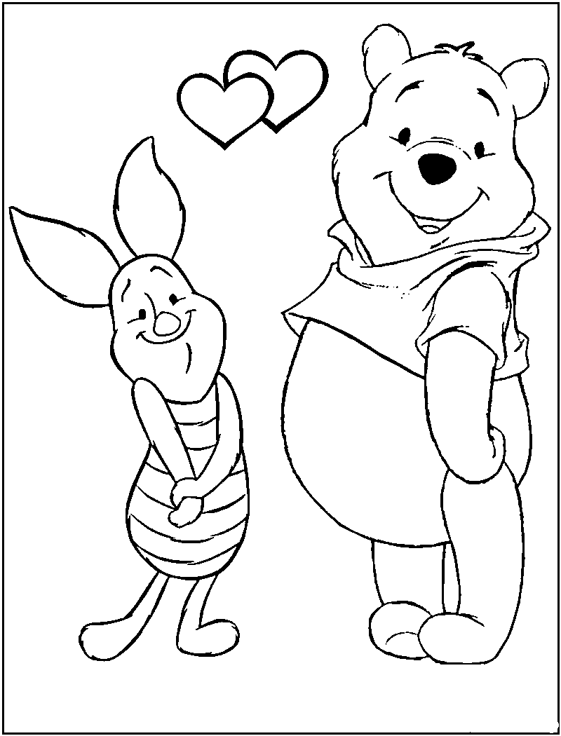 800x1050 Baby Winnie The Pooh Coloring Pages Free Printable For Kids