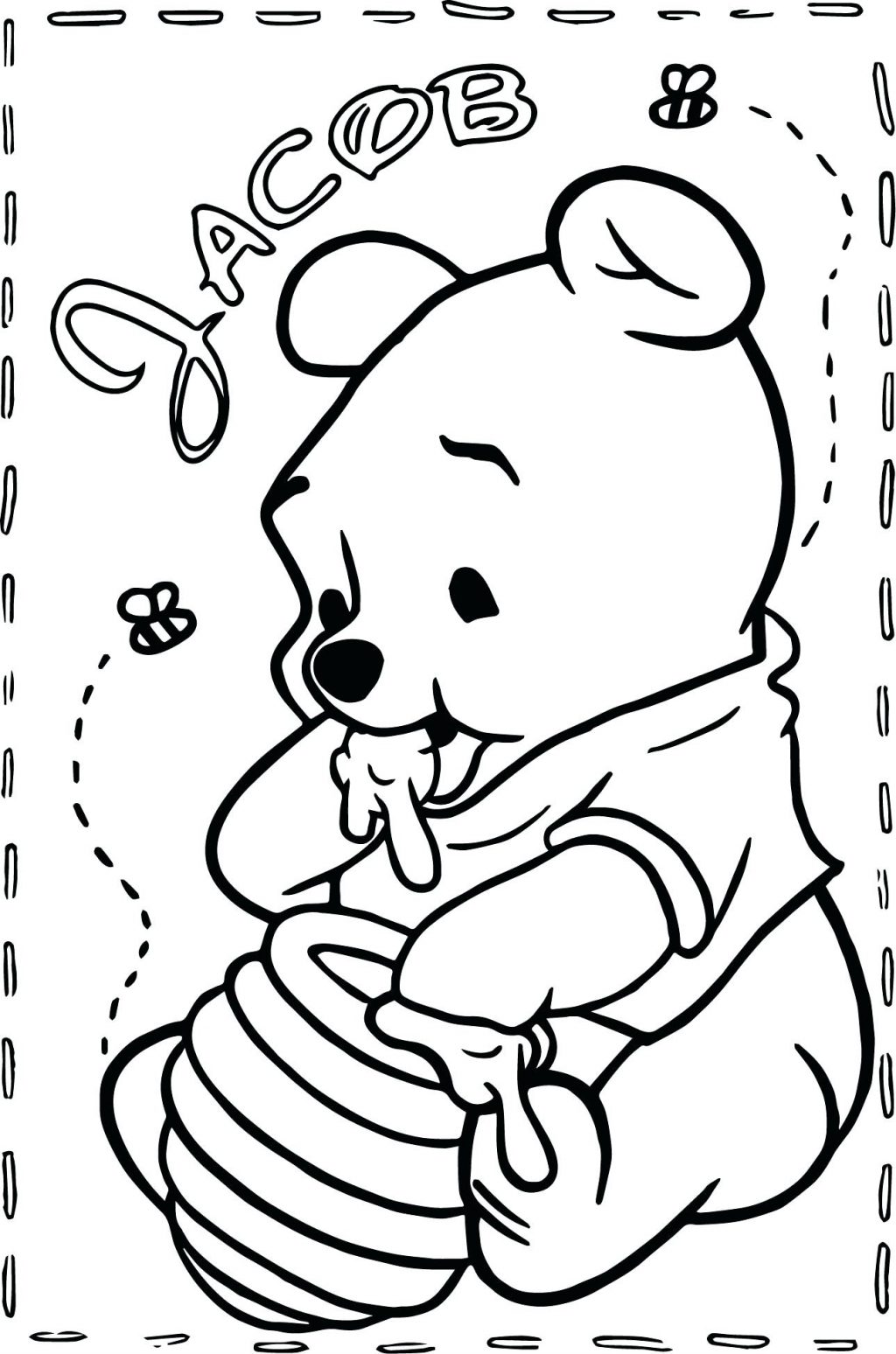 1024x1548 Coloring Page ~ Baby Winnie The Pooh Coloring Pages Page Pdf Baby