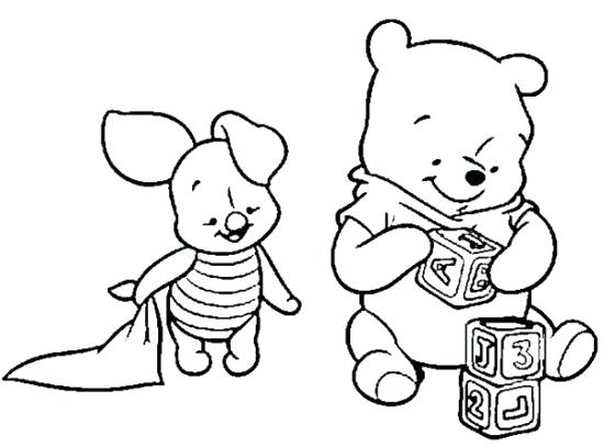 550x407 Baby Pooh Coloring Pages Baby The Pooh Coloring Pages Baby Winnie
