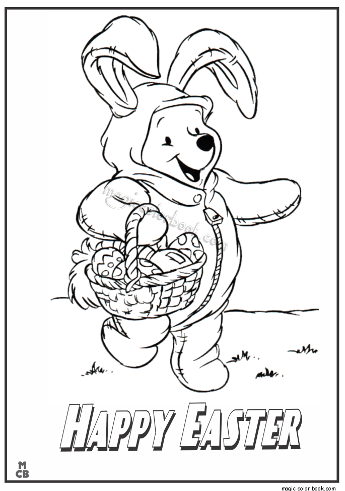 685x974 Happy Easter Winne The Pooh Coloring Pages 01