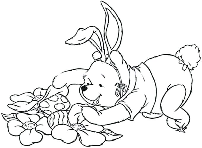 680x500 Coloring Pages Online For Toddlers The Pooh Happy Easter Disney