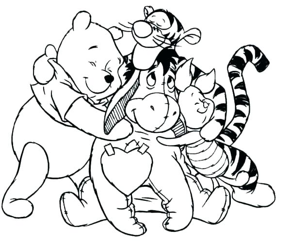 600x503 Winnie The Pooh Fall Coloring Pages Coloring Pages The Pooh