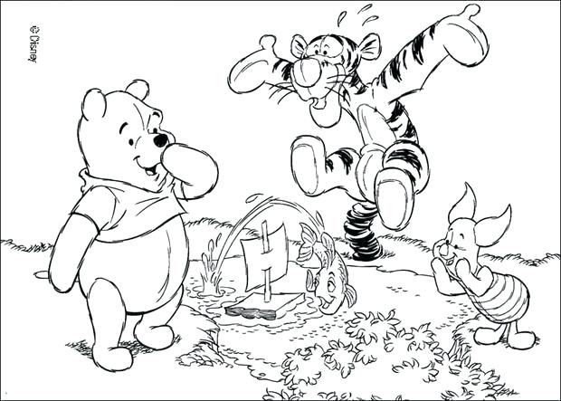 620x443 Winnie The Pooh Fall Coloring Pages The Pooh And Friends Star