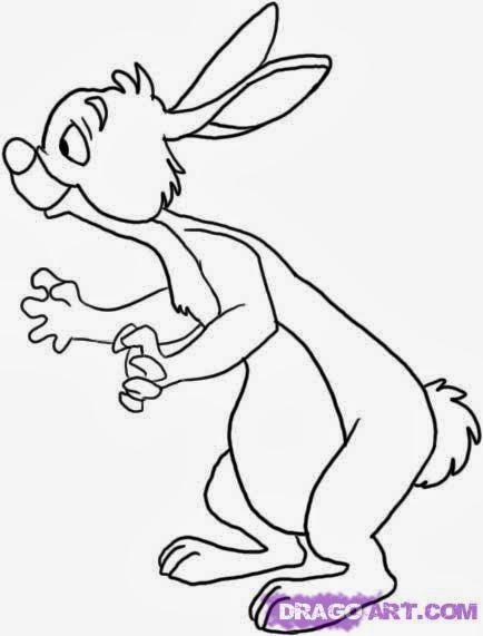 Winnie The Pooh Rabbit Coloring Pages
