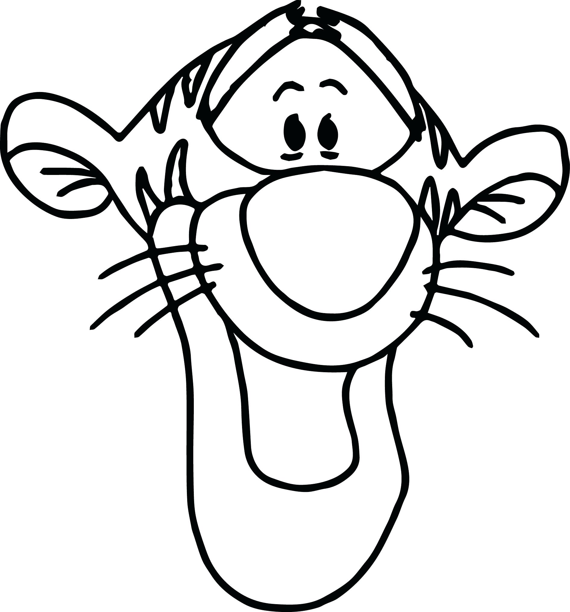 1891x2029 New Winnie The Pooh Face Coloring Clipart Library