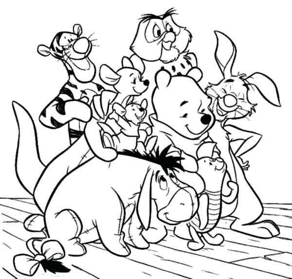 600x572 Pooh Coloring Page Baby Coloring Pages The Pooh Coloring Page Pooh