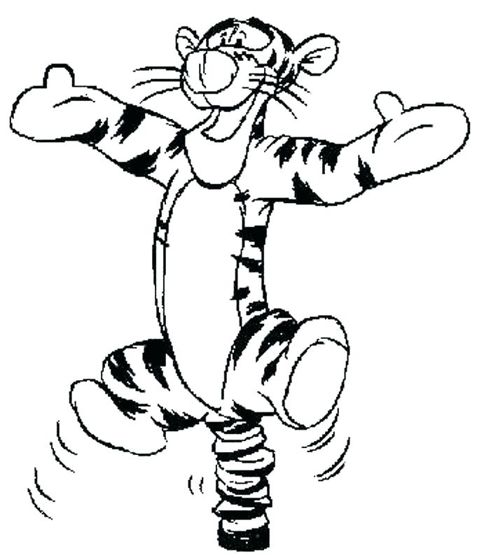 691x800 Pooh Coloring Page