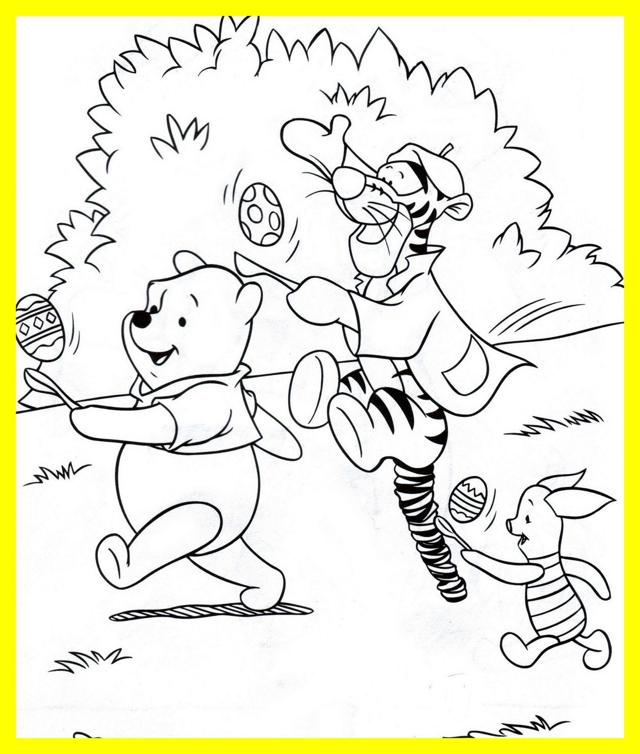 1255x1478 Best Two Easter Colouring Of Disney U Winnie The Pooh And Tigger
