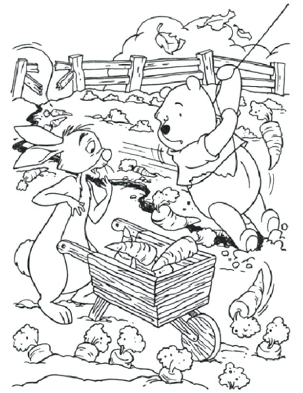 621x807 Coloring Pages Of Winnie The Pooh Coloring Pages For Kids Rabbit