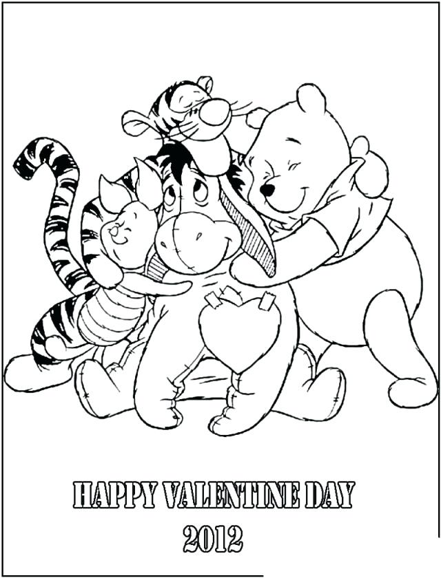 640x840 Winnie The Pooh Valentines Day Coloring Pages 5