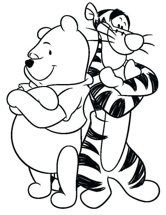 670x867 Winnie The Pooh Valentines Day Coloring Pages Valentine Coloring