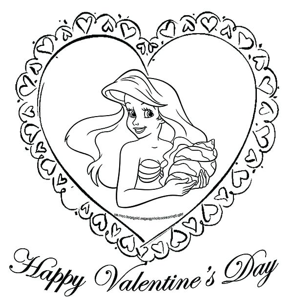 600x617 Disney Pooh Valentine Coloring Pages Regarding Valentines Day