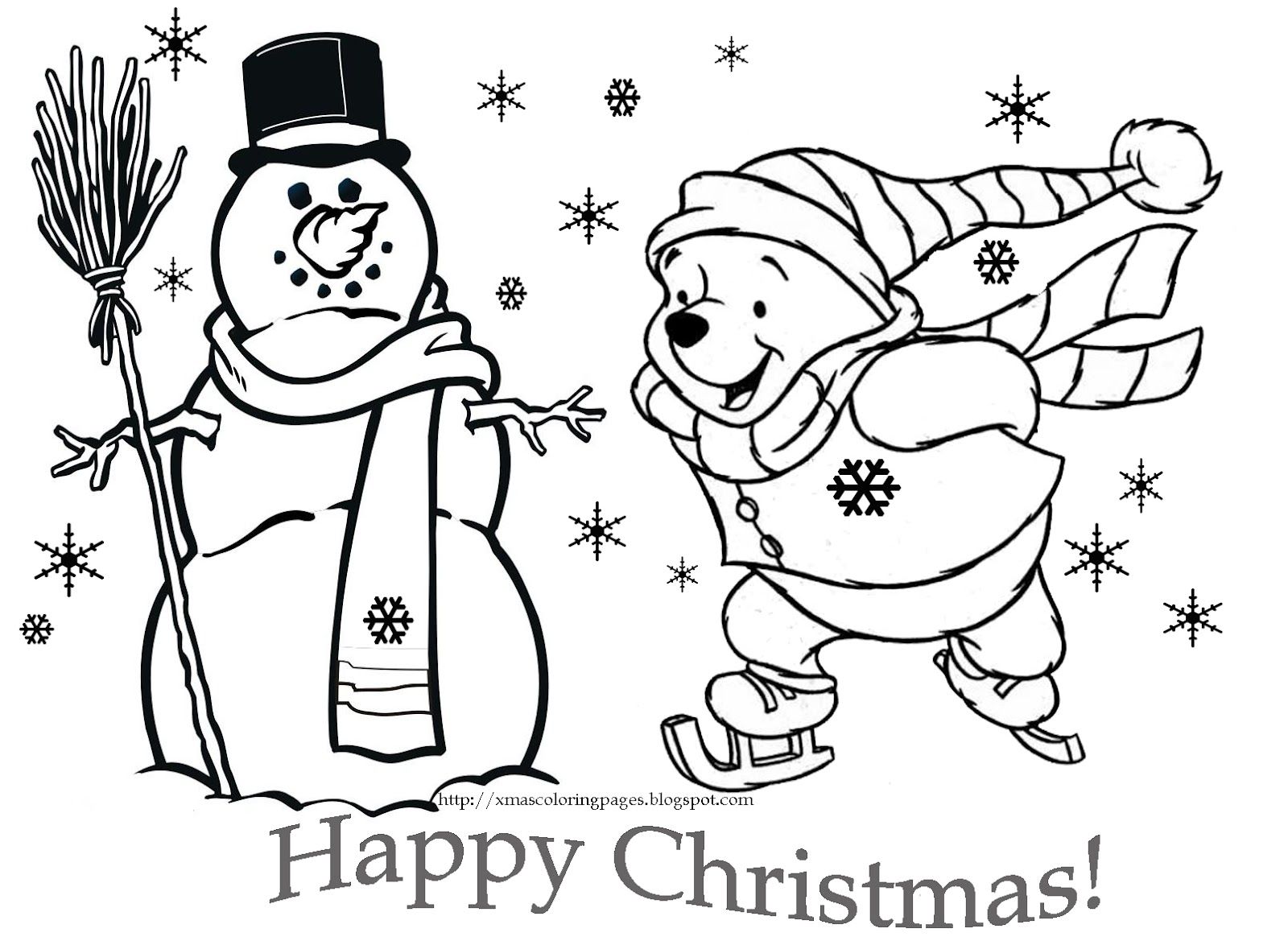 1600x1174 Winnie The Pooh Christmas Coloring Pages Winnie the pooh
