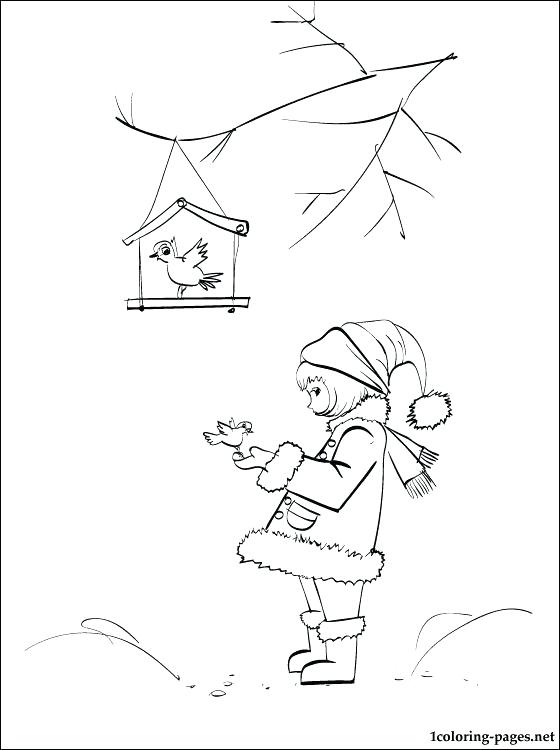 560x750 Winter Birds Coloring Pages Grandmaman.site