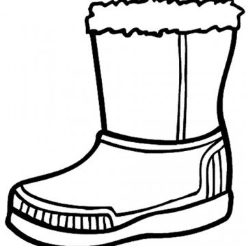 Winter Boots Coloring Pages