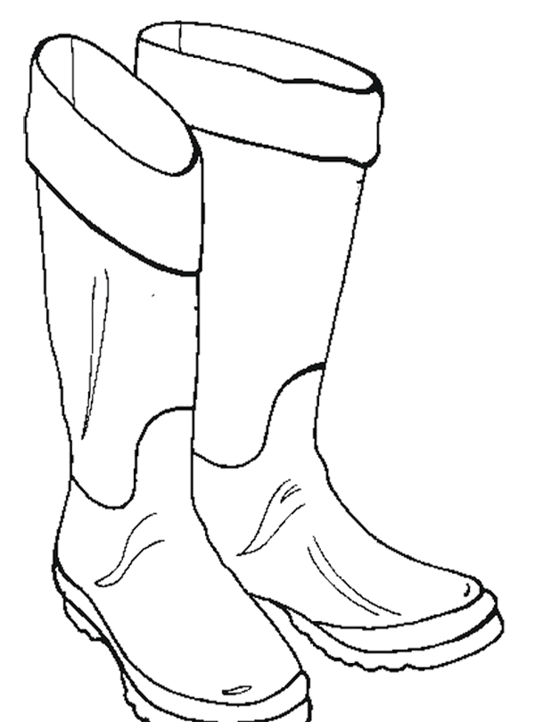600x809 Pictures Winter Boots Coloring Page Winter Coloring Page
