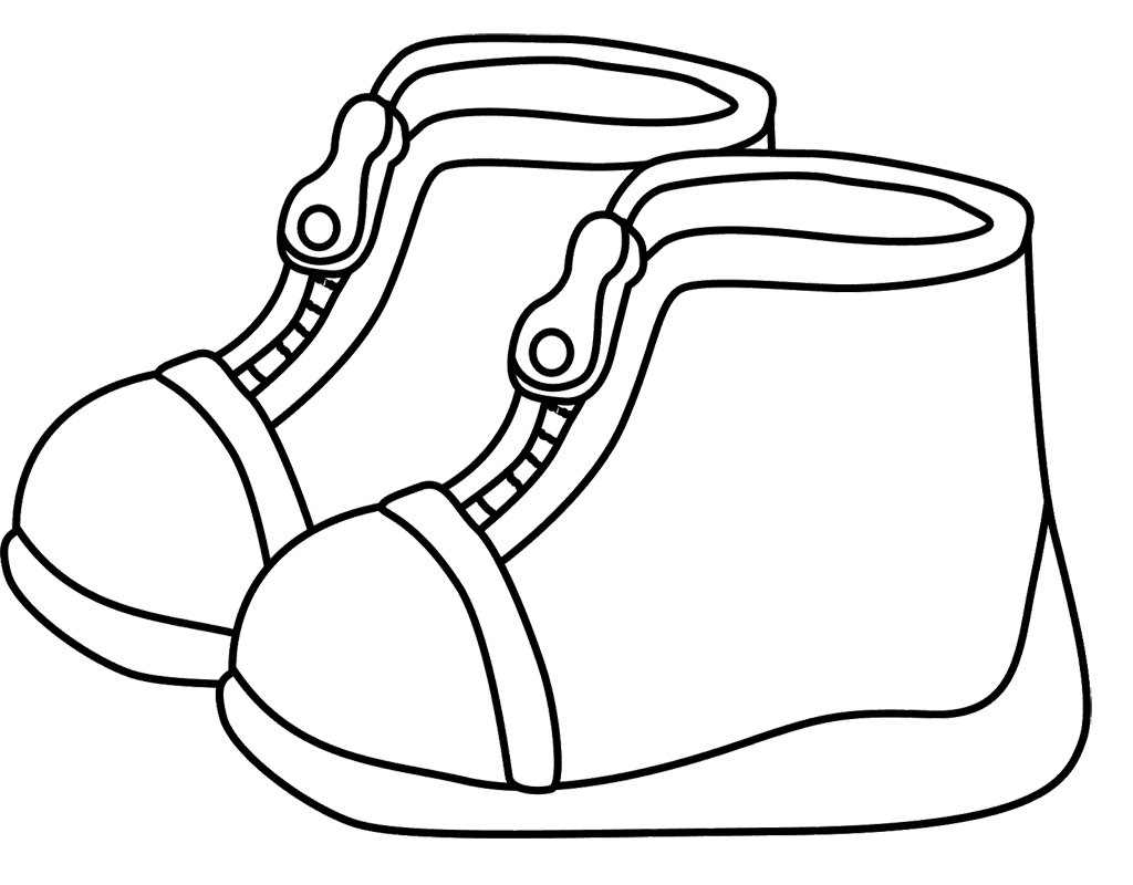 1024x800 Printable Childrens Winter Boots Coloring Page Kids Coloring Pages