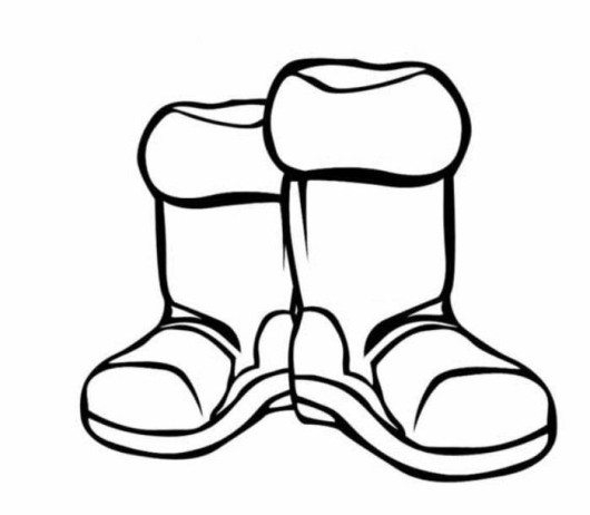 530x462 Snow Boots Coloring Page Blomqvist.us