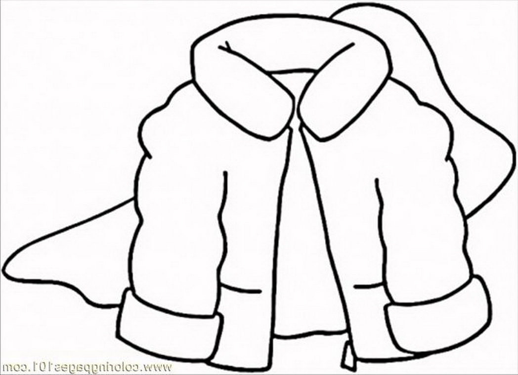 1048x759 Coloring Pages Winter Coat Clothing Free Printable Page 462476