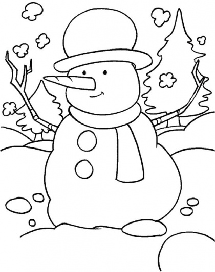 Winter Coloring Pages For Toddlers