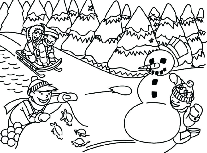 863x639 Free Printable Disney Winter Coloring Pages And The Season Spring
