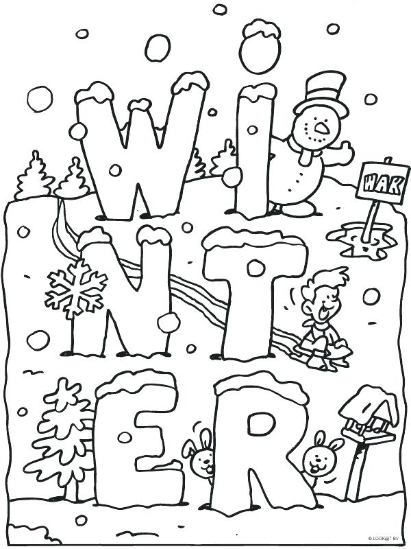 600x800 Free Printable Winter Coloring Pages For Kids Season S