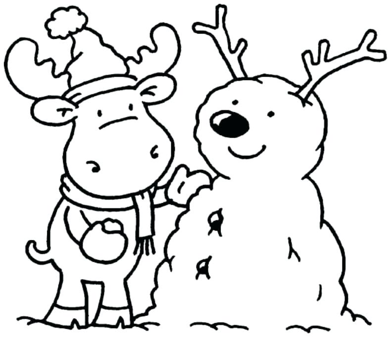 788x681 Simple Winter Coloring Pages Winter Color Pages Printable Winter