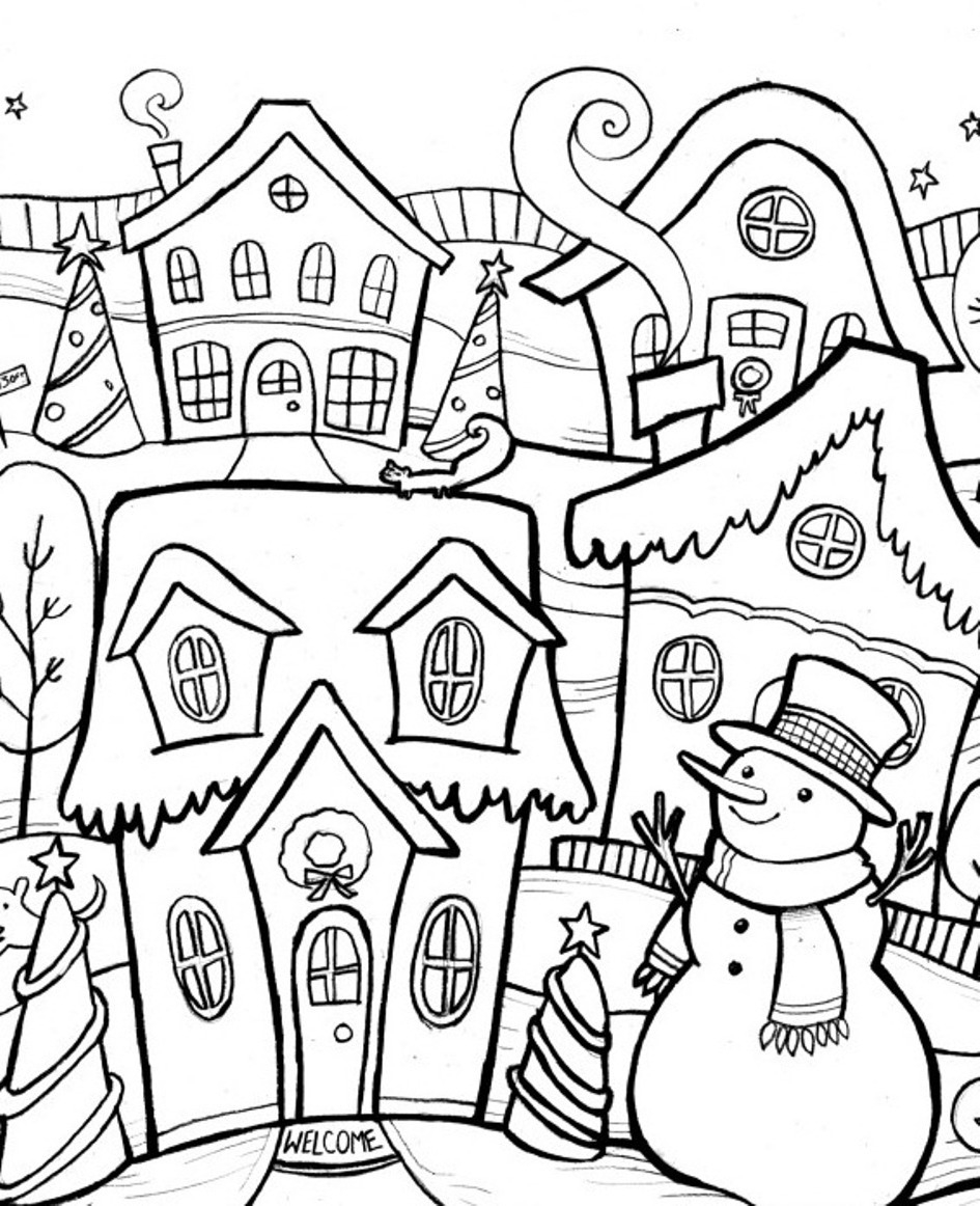 945x1162 Winter Coloring Pages Printable Collection