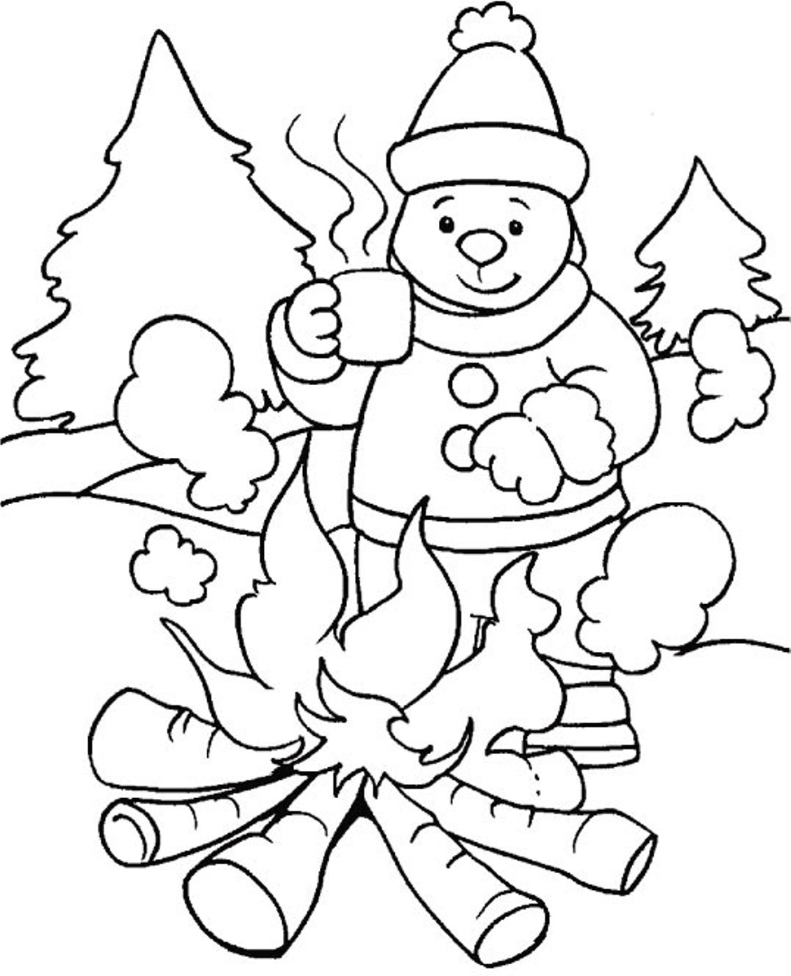 1130x1394 Winter Coloring Pages Printable