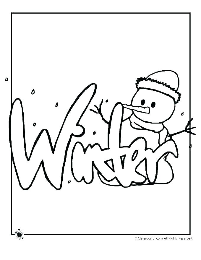 680x880 Winter Color Pages