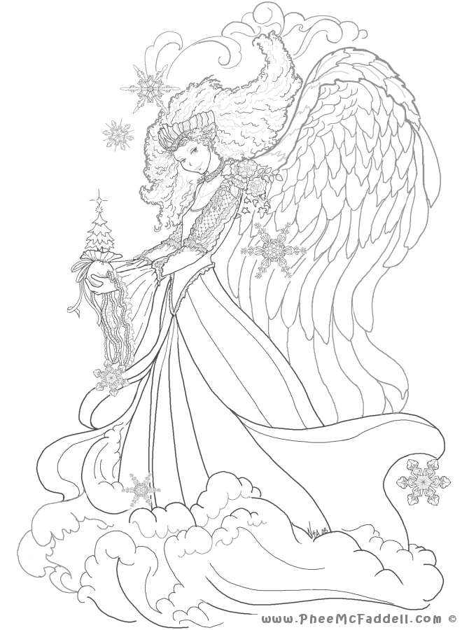 670x900 Fairy Coloring Pages