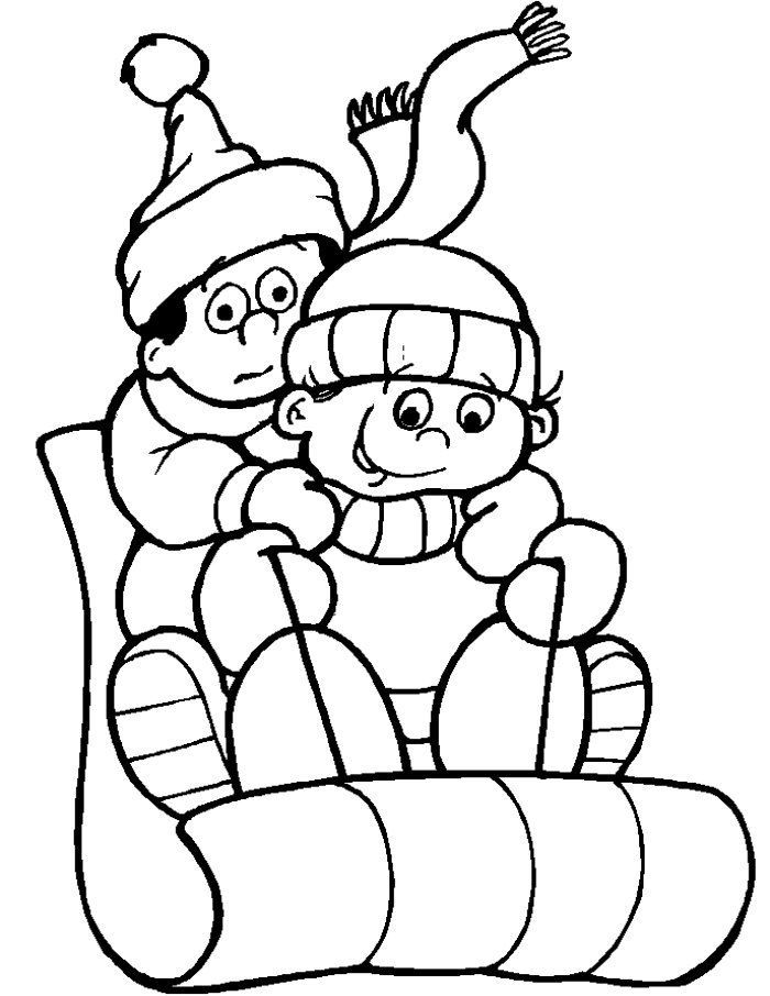 700x906 9 Winter Coloring Pages