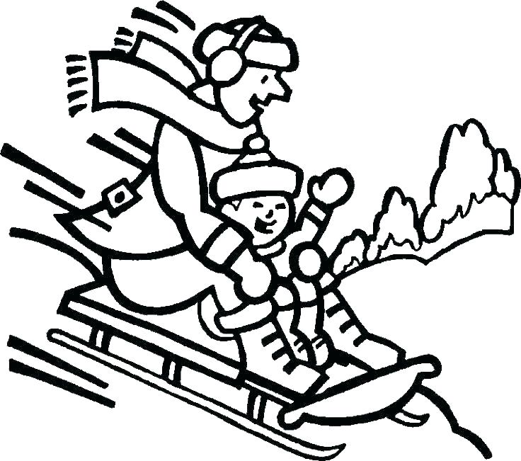 736x651 Winter Coloring Page Printable