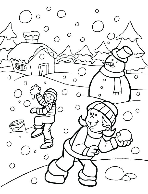 604x790 Winter Holiday Coloring Pages Snowman Coloring Pages Of Winter